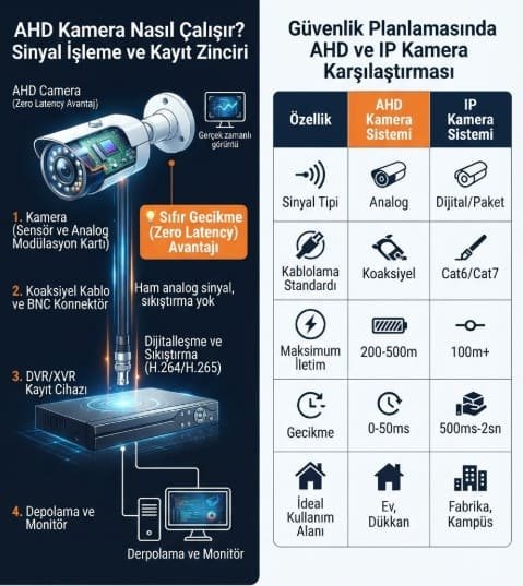 AHD Kamera Sistemi ve Çalışma Prensibi