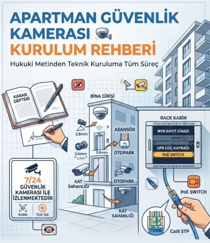 Apartman İçin Kamera Sistemi Kurulumu