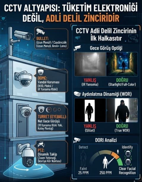 CCTV Kamera Çeşitleri: Dome, Bullet, Turret, PTZ