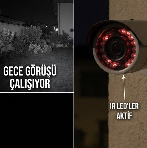 Güvenlik Kamerası Gece Görüşü Çalışmıyor Arıza Tamiri