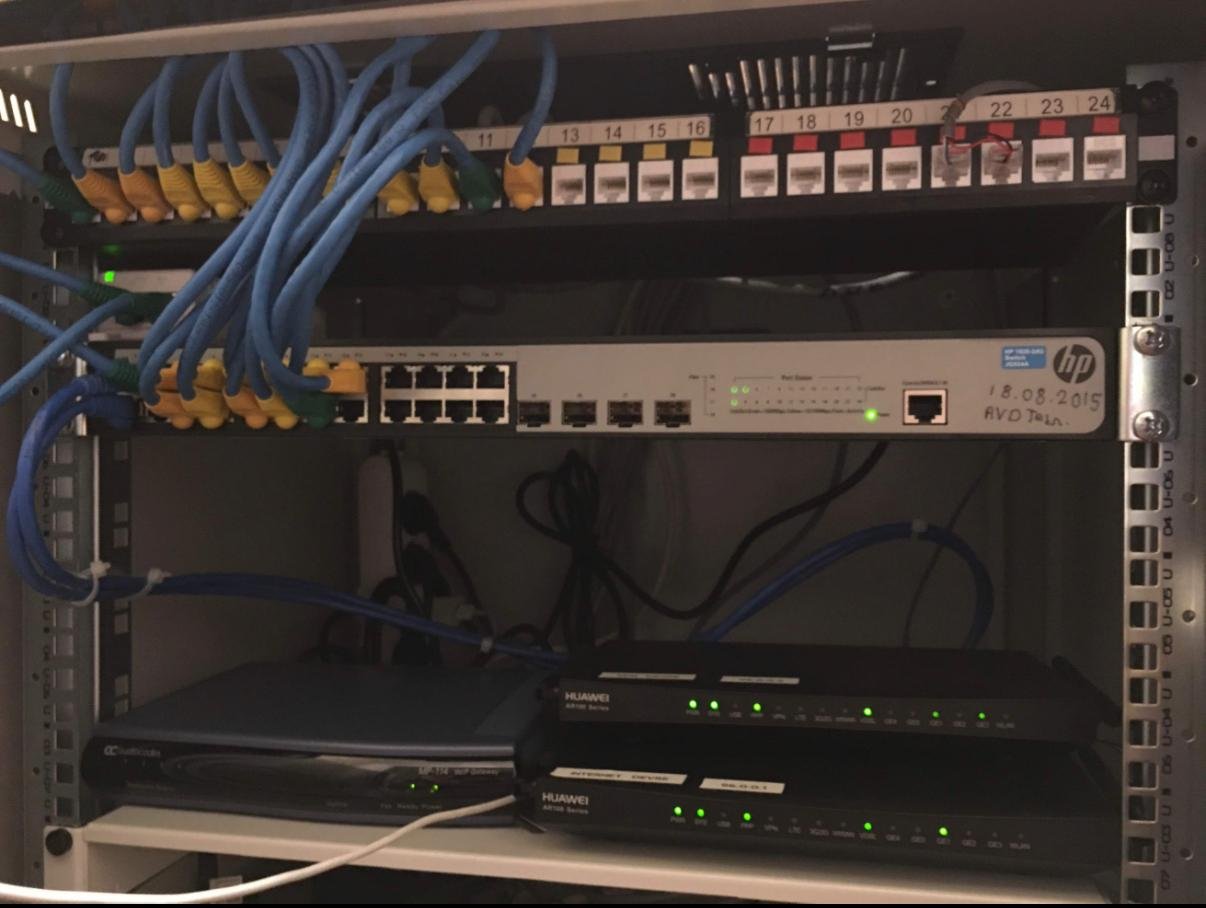 HP 1920 Switch ve Huawei Router Kurulumu, Patch Panel Montajı ve Sonlandırma